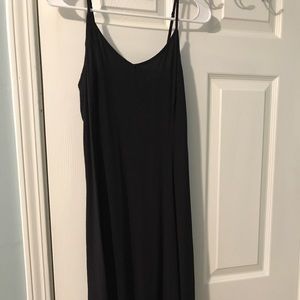 Black midi dress